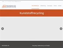 Tablet Screenshot of polyserve.ch